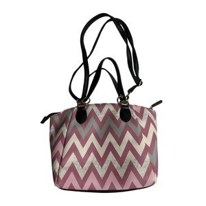 Betsey Johnson Pink White‎ Mauve Marble Kinlie Satchel